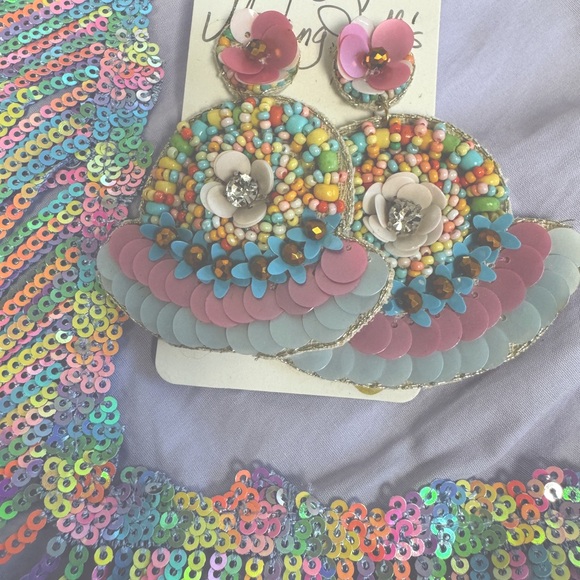 Mustang Sally’s Jewelry - Mustang Sally’s Beaded & Sequin Earrings